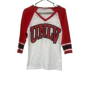 NCAA UNLV Rebels Burnout V-neck Tee Women's XS